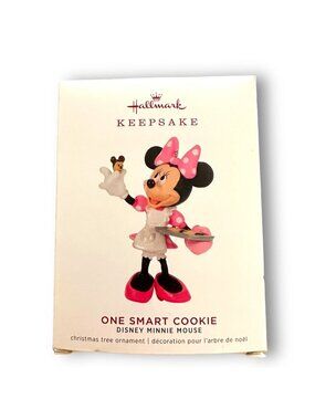 Hallmark Keepsake Disney Minnie Mouse Ornament 2019 "One Smart Cookie" Christmas